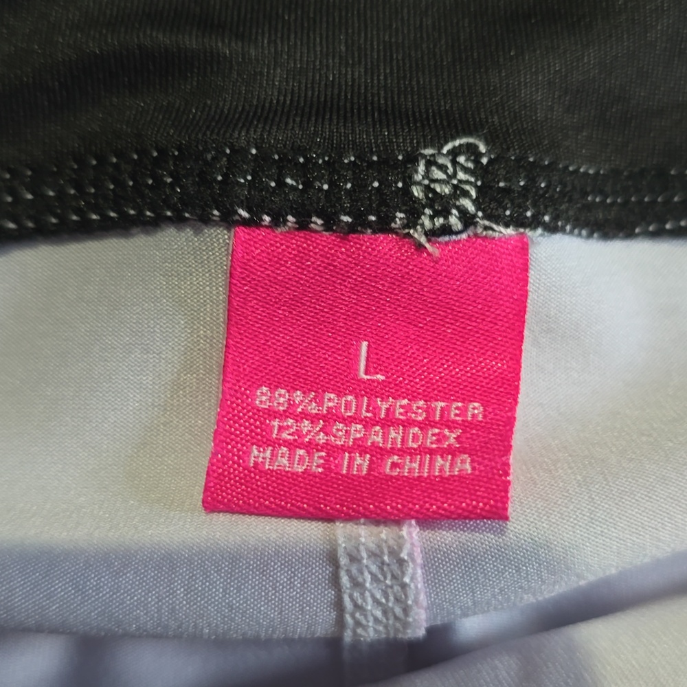 Reel Legends Black Waist Multicolor Abstract‎ Print Bike Shorts Size Large - Picture 6 of 14